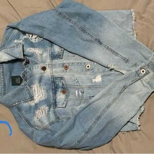 Wild Fable Light Blue Distressed Jean Jacket